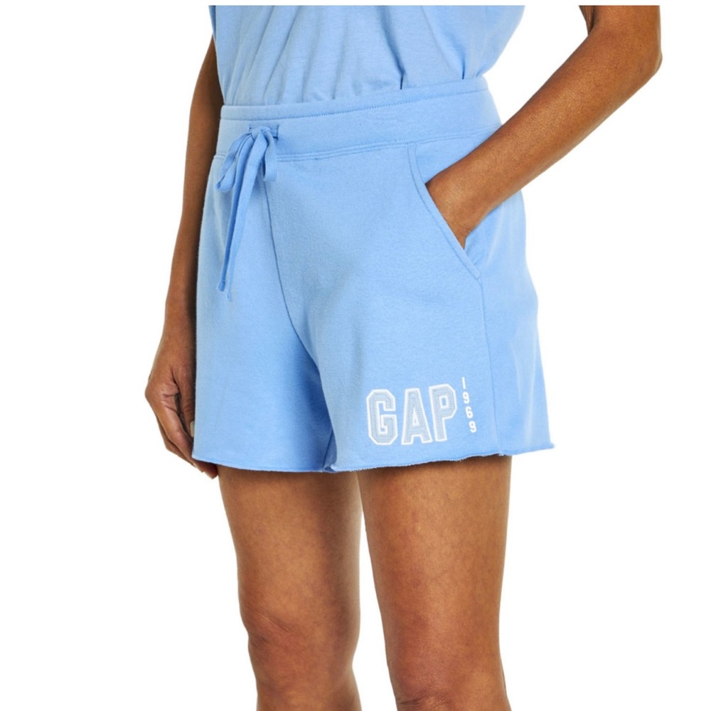 New GAP Women's Soft Pull On Drawstring Logo 4" Inseam Short XXL Della Robbia